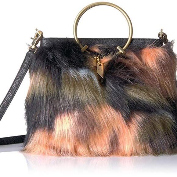 Foley & Corrina City Blooms Fur Ring Satchel - Picture 6 of 7
